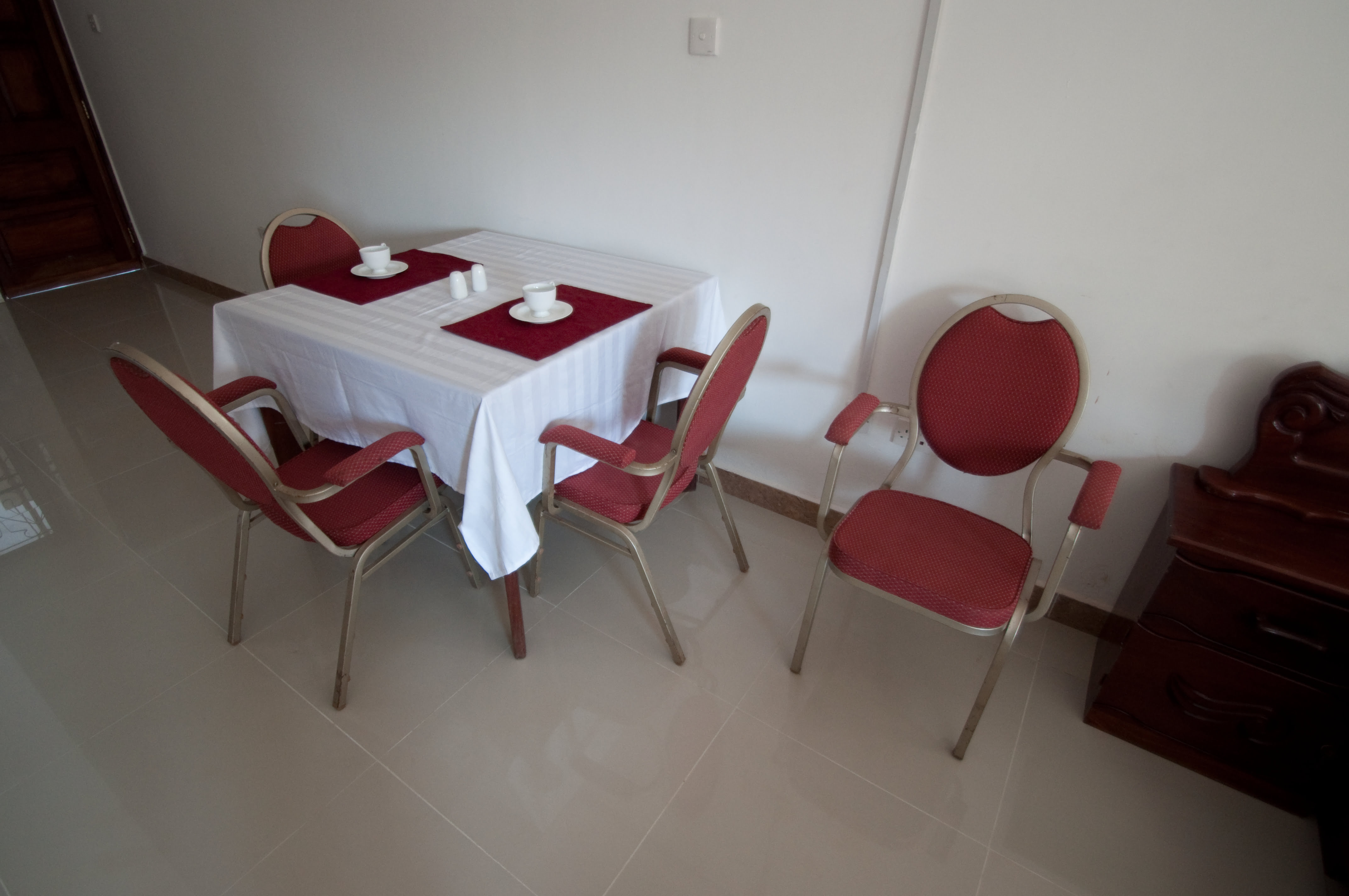 Enjoy meals in style. Our apartment features a compact dining area, perfect for relaxing breakfasts or intimate dinners.